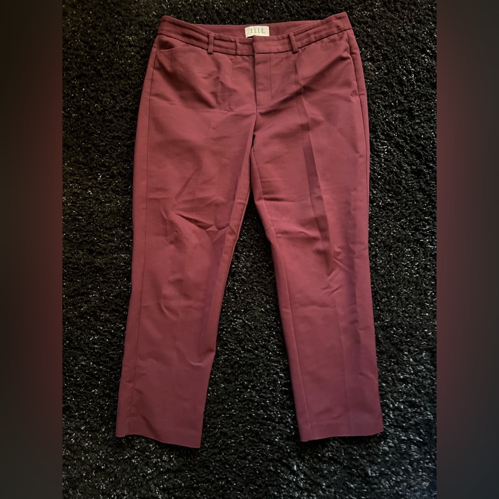 Elle Burgundy Trousers